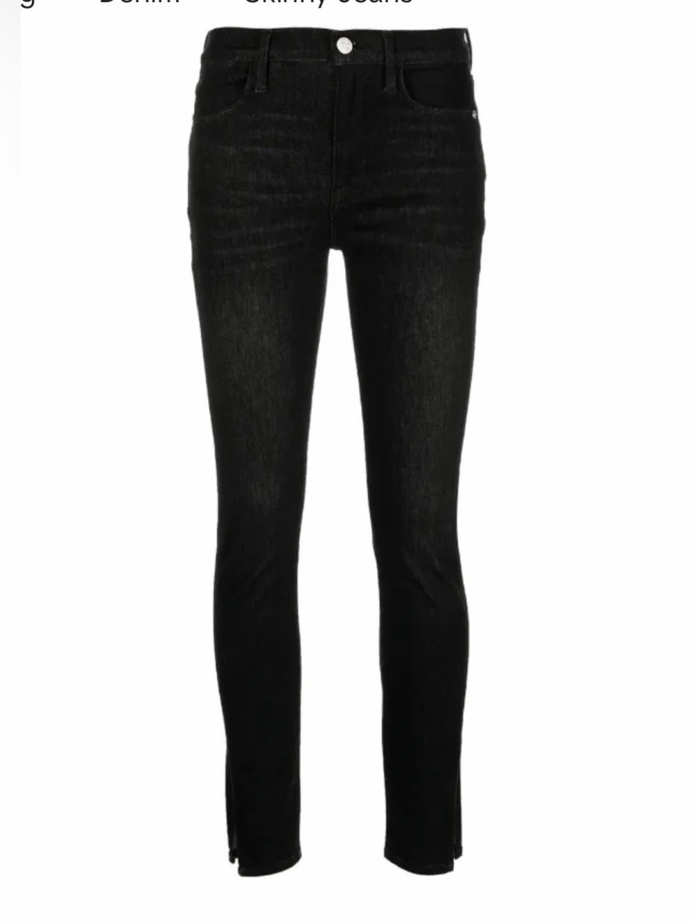 NWT Frame Le High Skinny jeans black size 27